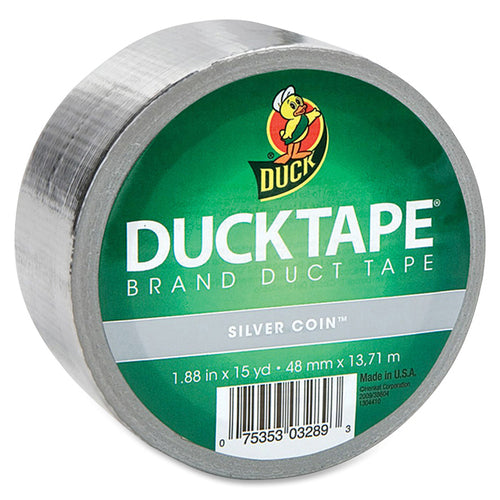 Duck Brand  Duck Tape, 1.88"x15 Yards, Chrome-DUC1303158RL