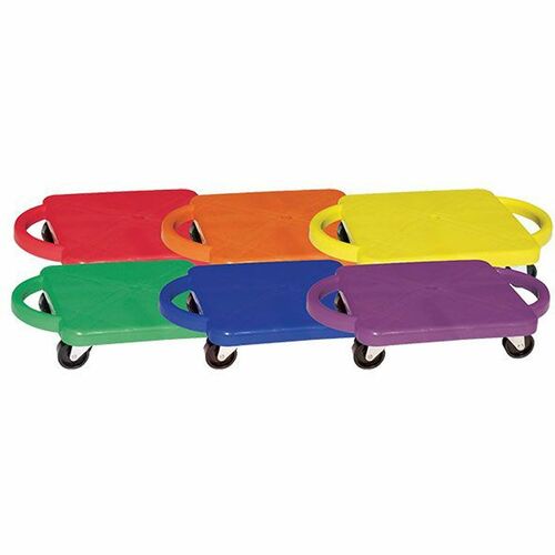 Champion Sports  Scooter Set, w/Swivel Casters, 12"x12", 6/ST, AST