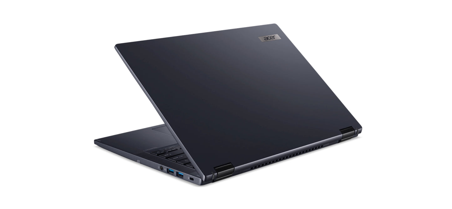 Acer TravelMate TMP414RN-52-58HG Intel® Core™ i5 i5-1240P Hybrid (2-in-1) 14" Touchscreen WUXGA 16 GB DDR4-SDRAM 512 GB SSD Wi-Fi 6E (802.11ax) Windows 10 Pro Blue