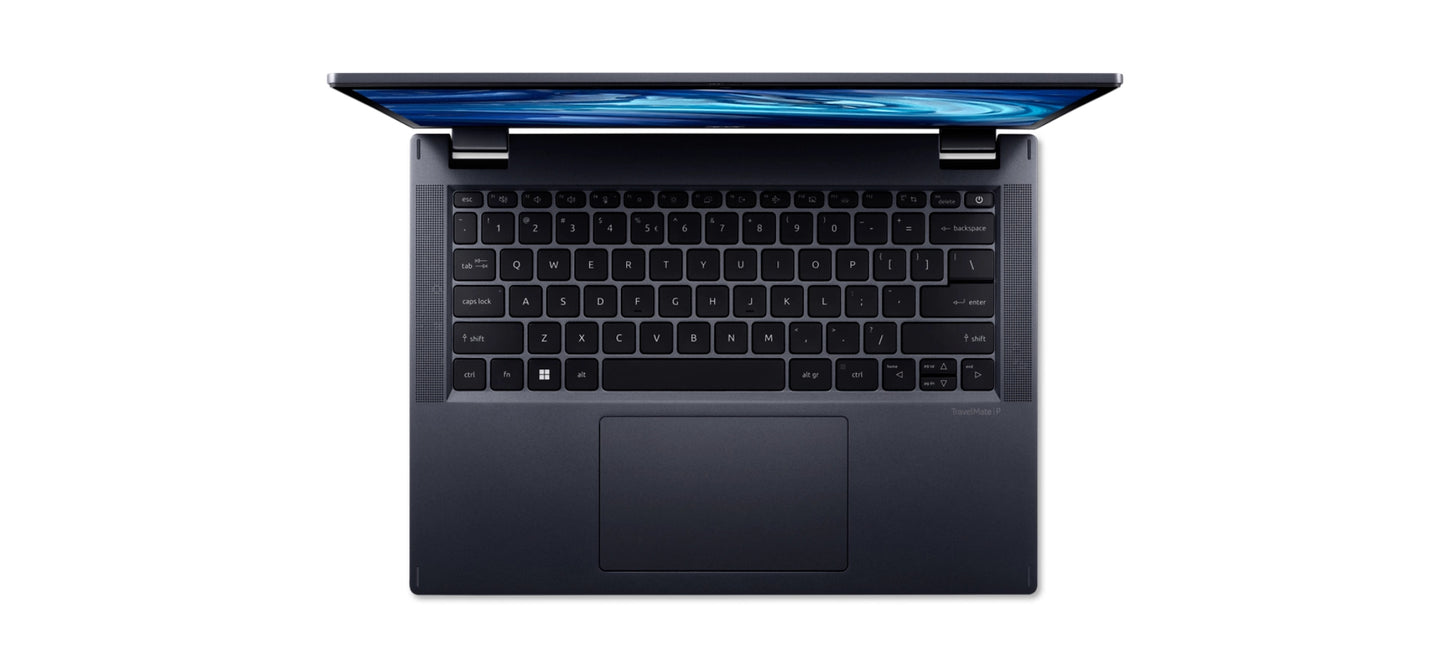 Acer TravelMate TMP414RN-52-58HG Intel® Core™ i5 i5-1240P Hybrid (2-in-1) 14" Touchscreen WUXGA 16 GB DDR4-SDRAM 512 GB SSD Wi-Fi 6E (802.11ax) Windows 10 Pro Blue