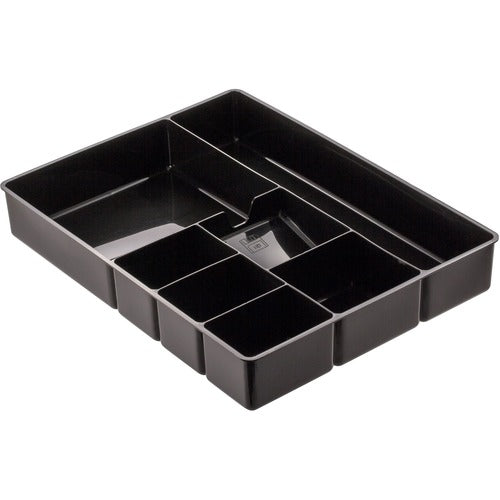 Officemate  Deep Desk Drawer Organizer Tray, 9-Comp, Black
