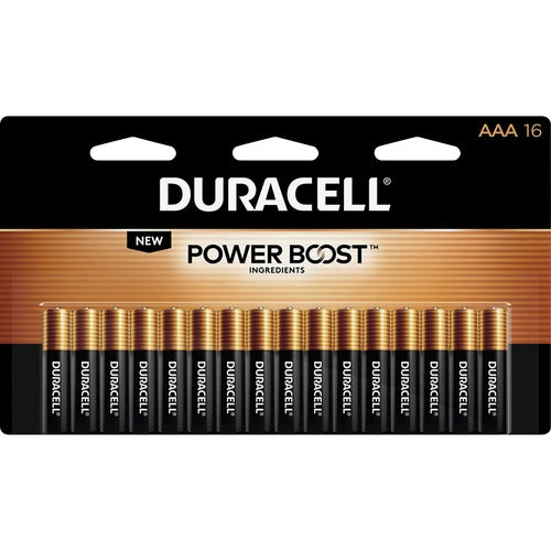 Duracell U.S.A.  Batteries, AAA, Alkaline, 16/PK, Gold/Black-DURMN2400B16Z