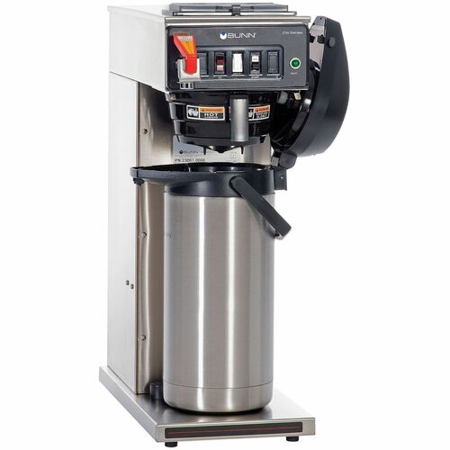 Bunn  Airpot Coffee Brewer, Single-Cup, Brews 3.8/7.5gal., BK/SR