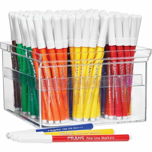 Dixon Ticonderoga Company  Art Markers, Fine Point, Non-Toxic, 144/ST, Assorted