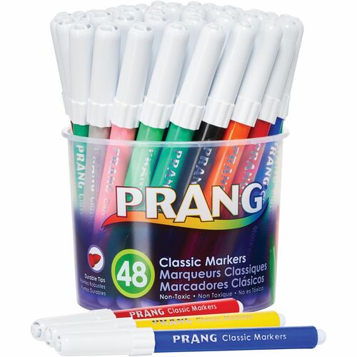 Dixon Ticonderoga Company  Art Markers, Nontoxic, Bullet Pt, 48/ST, Assorted
