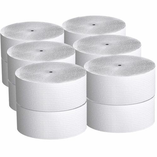 Kimberly-Clark Professional  Bath Tissue Roll,1-Ply,Coreless,3-7/8"x2300', 12/CT, White
