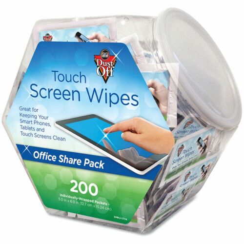 Falcon  Monitor Wipes, Anti-Static, 5"x6", 200/EA-FALDMHJ