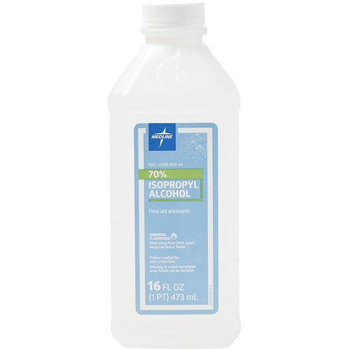 Medline  Rubbing Alcohol, Isopropyl, 70%, 16oz, Clear