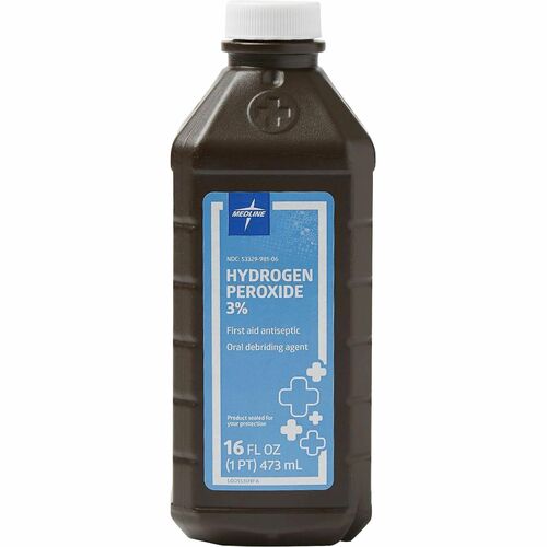 Medline  Hydrogen Peroxide, 3%, 16oz, Brown/White