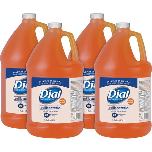 Dial Corporation  Liquid Soap Refill, Antibacterial, 1 Gallon, 4/CT Orig Gold