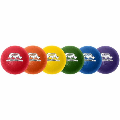 Champion Sports  Dodge Ball Set, Low-Bounce, 6", 6/Set, Assorted