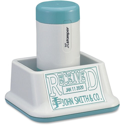 Shachihata Inc  Xpedater w/Base, 1-3/8"x2-13/16", Ast