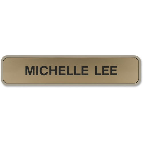 Shachihata Inc  Designer Sign, 2"x10", Almond Frame