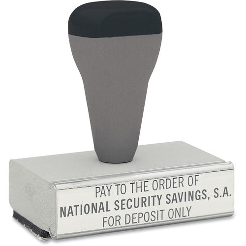 Shachihata Inc  Stamp,Traditional,Custom Message,Adjustable,0.87"x3.81",AST