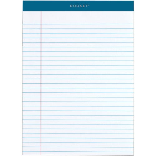 Tops  Writing Pad, 50 Sheet, 8-1/2"Wx11-3/4"Lx1-1/10"H, 6/PK, WE