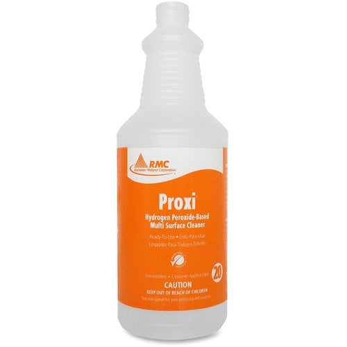 Rochester Midland Corporation  Bottle w/Cleaner Label, Empty, 32oz, Frosted