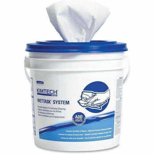 Kimberly-Clark Professional  Kimtech Wipers Wettask Sys, 60Shts, 6RL/CT, White