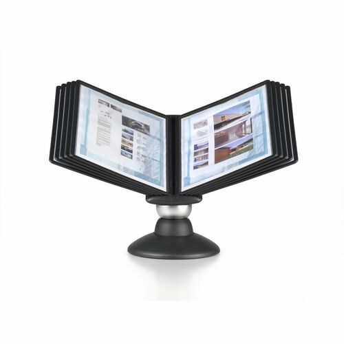 Durable Office Products  Motion Desk System, 10-Comp, Ltr, 20 Sheet Cap, Black