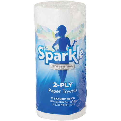 Georgia-Pacific  Sparkle Towel Roll, 2-Ply, 70Shts/RL, White-GPC2717201