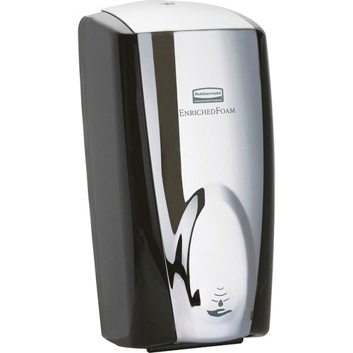 Rubbermaid Commercial Products  Touchless Foam Soap Dispenser, Black/Chrome