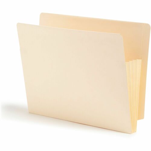 Smead  End Tab File Pocket, 3.5" Exp, 10/BX, Ltr, Manila