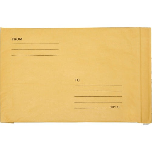 SKILCRAFT  Cushioned Mailer,No.4,Self-Adhs,9-1/2"x14-1/2",100/PK,Kraft