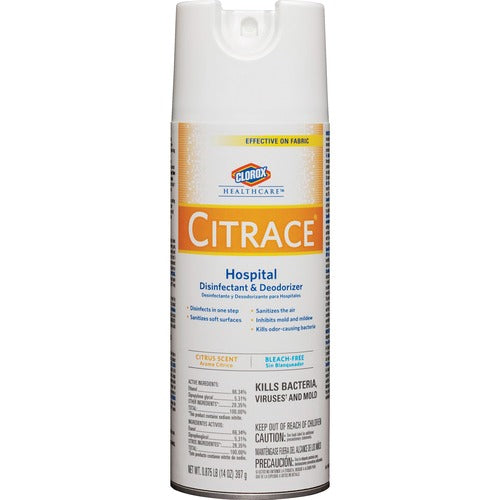 Clorox Company  Disinfectant/Deordorizer, f/Hospitals, 14oz., Clear