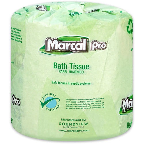 Marcal Paper Mills, Inc  Bathroom Tissue, 2-Ply, 500 Sht/RL, 48 RL/CT, White