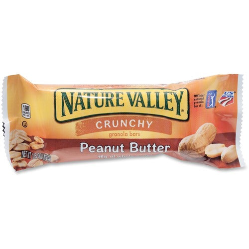 General Mills  Granola Bars, Crunchy, 1.5 oz. Bars, 18/BX, Peanut Butter-GNMSN3355
