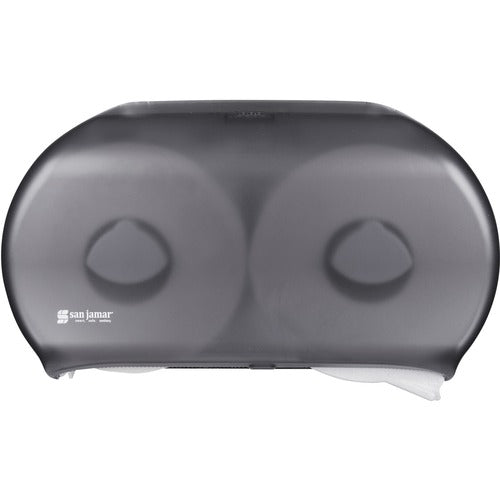 San Jamar  Bath Tissue Dispenser,Jumbo,19"x5-1/4"x12",BK/Pearl