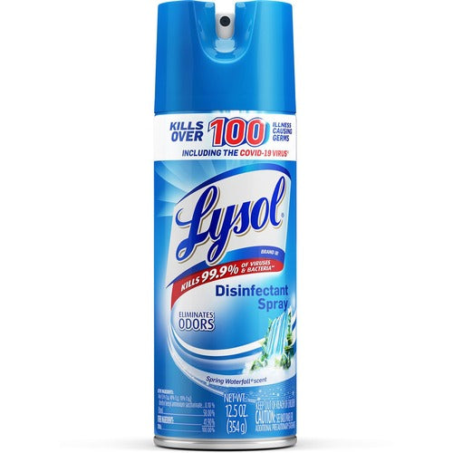 Reckitt Benckiser  Disinfectant Spray, Spring Waterfall, 12.5 oz, Clear