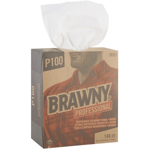 Georgia-Pacific  Cleaning Towel, 148 Sheet, 1/4 Fold, 8"Wx12-1/2"L, 20/CT,WE-GPC29221