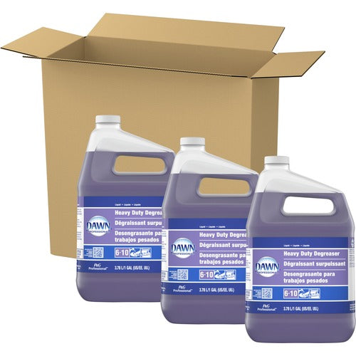 Procter & Gamble Commercial  Degreaser, Heavy-duty, Dawn, 1 Gal, 3/CT, Purple