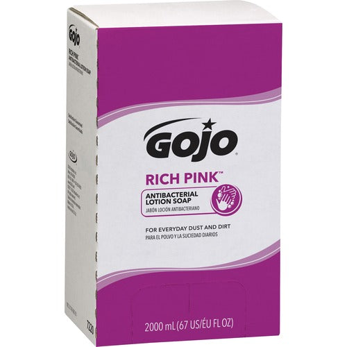 Gojo  Lotion Soap,Antibacterial,2000mL,Citrus Scent,Pink-GOJ722004