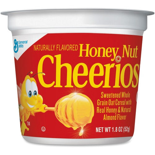 General Mills  Cereal-In-A-Cup,Singles,1.83 oz.,6/PK,Honey Nut Cheerios-GNMSN13898