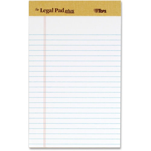 Tops  Writing Pads, Narrow Rule, 5"x8", 50/Sht, 12/DZ, White