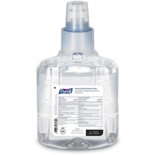 Gojo  Hand Sanitizer Foam, f/ LTX-12, 1200mL, Clear-GOJ190502