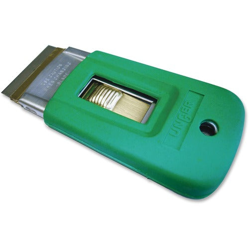 Unger  Stainless Steel Scraper, 1-1/2" Blade, Green