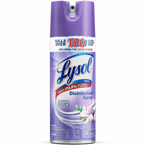 Reckitt Benckiser  Disinfectant Spray,Early Morning Breeze,12.5oz,Clear