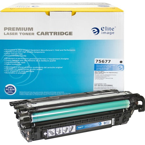 Elite Image  Toner Cartridge, r/ HPCE260A, 8500 Page Yield, Black-ELI75677