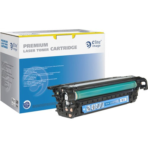 Elite Image  Toner Cartridge, r/ HPCE261A, 11000 Page Yield, Cyan-ELI75678