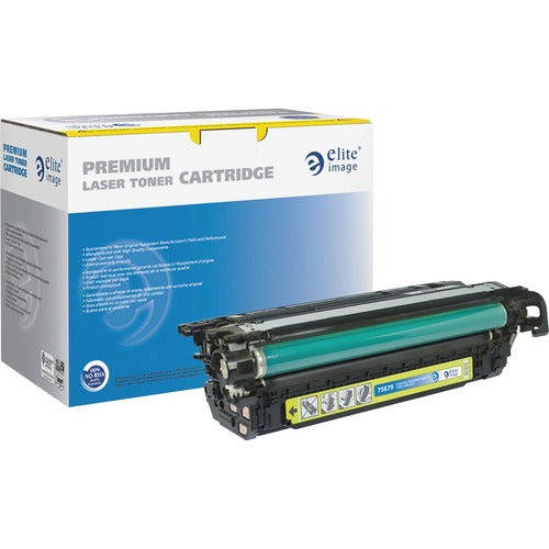 Elite Image  Toner Cartridge, r/ HPCE262A, 11000 Page Yield, Yellow-ELI75679