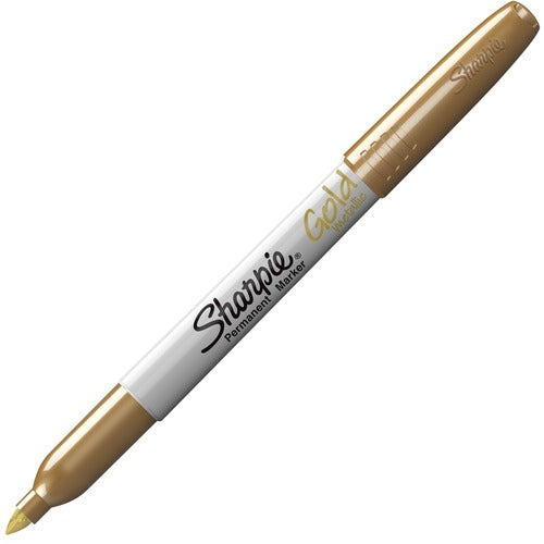 Newell Brands  Sharpie Metallic Markers, Fine, 1 DZ, Gold