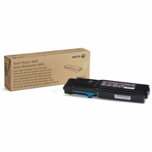 Xerox  Toner Cartridge, Ph6600/WC6605, 6000 Page Yield, CYN
