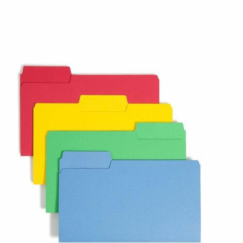 Smead  File Folders,Lgl,1/3Cut,1/3"Exp,14-5/8"x9-1/2",50/BX, AST