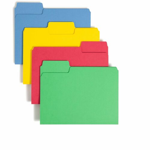 Smead  File Folders,Ltr,1/3Cut,3/4"Exp,11-5/8"x9-1/2",50/BX,AST