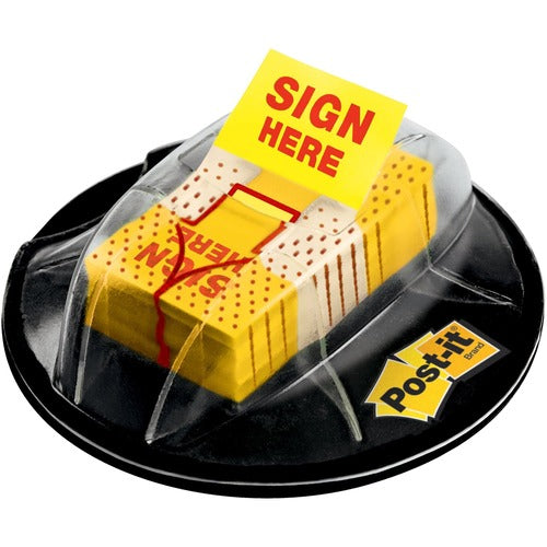 3M  Post-It Flags Dispenser, 1" Sign Here Arrows, 200/PK, YW