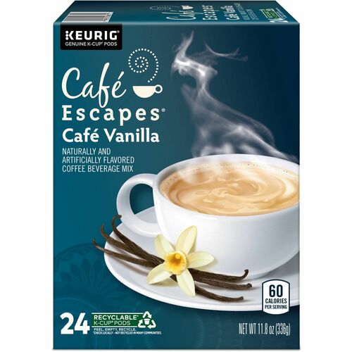 Green Mountain  Coffee,Cafe Vanilla,K-Cup,24/BX,Brown-GMT6812