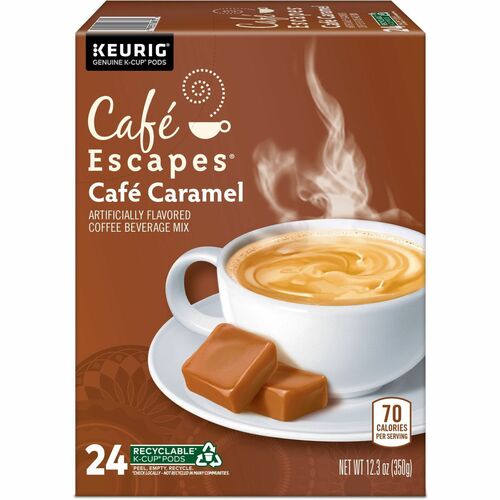 Green Mountain  Coffee,Cafe Caramel,K-Cup,24/BX,Brown-GMT6813