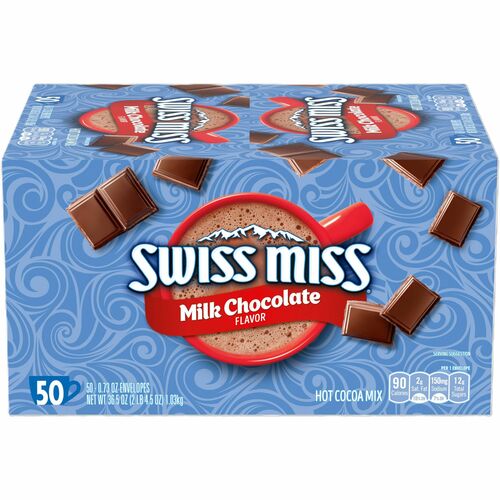 Swiss Miss  Hot Cocoa Mix, 0.73 oz. Packets, 50/BX, Original